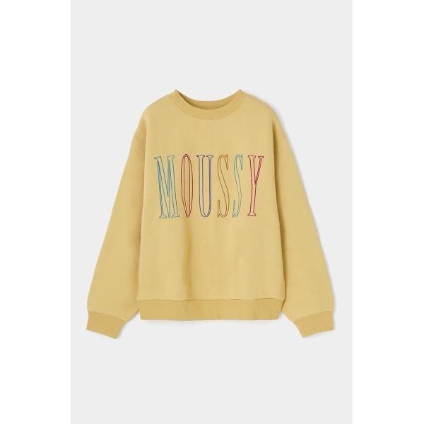 「MOUSSY」 スウェットカットソー FREE イエロー レディース