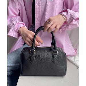 バッグ ボストンバッグ テープショルダーレザーボストンバッグ レディース