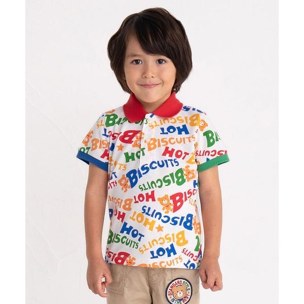 ポロシャツ カラフルロゴ ポロシャツ キッズ 子供服 男の子 女の子