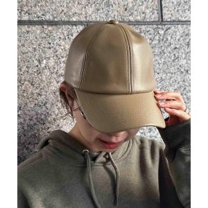 帽子 キャップ レディース ONE DAY SELECT / フェイクレザーLOW CAP /｜zozo