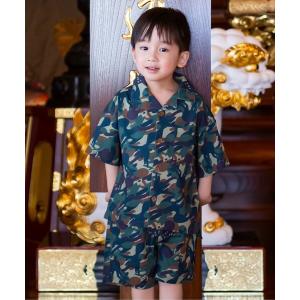 セットアップ aobouzuコラボ　カモ柄セットアップ キッズ 子供服 男の子 女の子｜ZOZOTOWN Yahoo!店