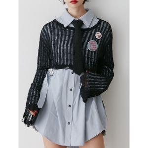 ニット レディース クロップドメッシュニット｜ZOZOTOWN Yahoo!店