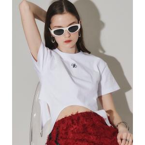 tシャツ Tシャツ レディース ロゴ刺繍入りクロップドTシャツ｜ZOZOTOWN Yahoo!店