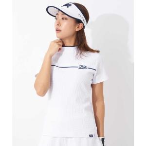 ブラウス シャツ 「FILA GOLF/フィラゴルフ」レディース半袖モックネックシャツ　ゴルフ レディース