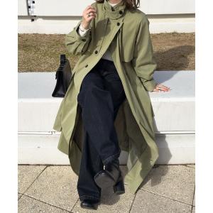 近年モデル ラウンジドレス トレンチコート　ロング丈　グレー Loungedress（ラウンジドレス） トレンチコート FREE グレー