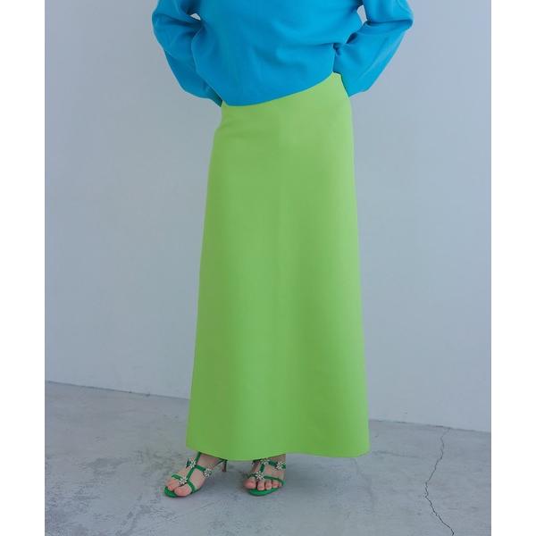 スカート georgette staple column skirt(ジョーゼットステープルカラムス...