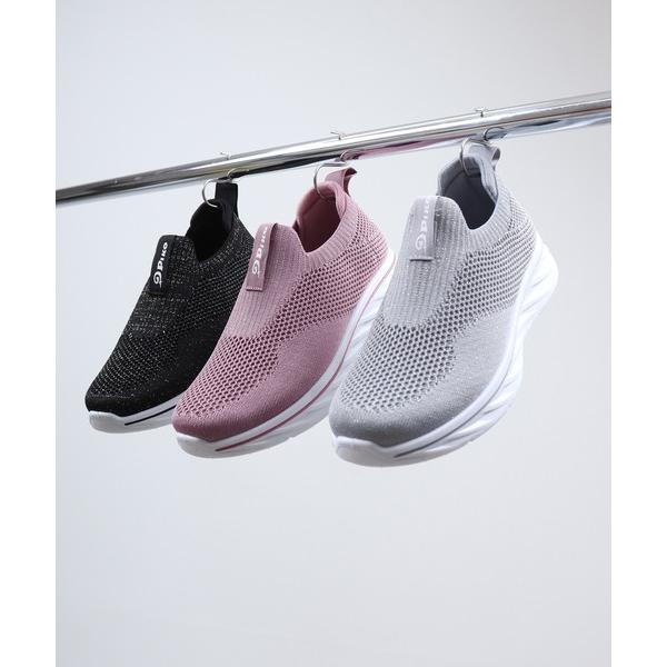 スリッポン 軽量ニットスリッポン レディース