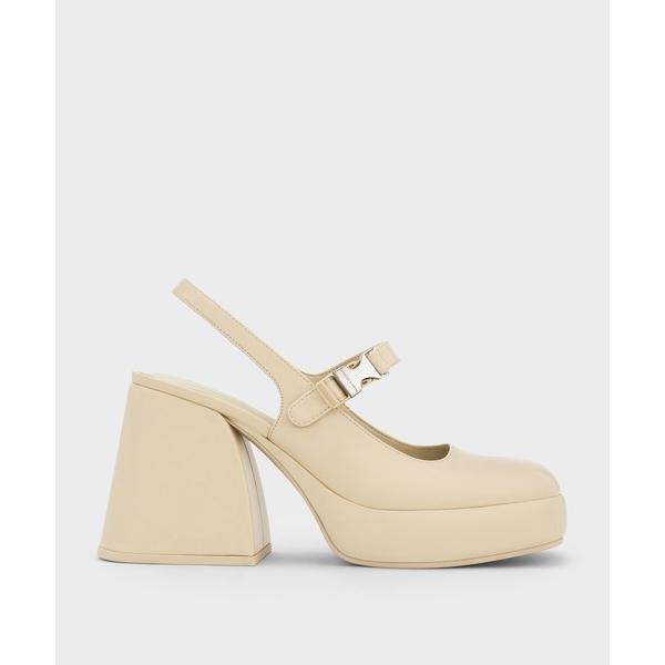 パンプス Laine レイン プラットフォームメリージェーン