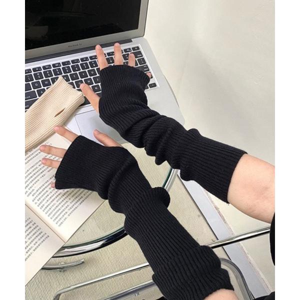 アームカバー HALEY PESCA/リブニット アームウォーマー レディース