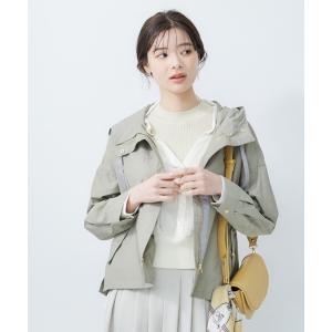 ブルゾン アウター 「洗えるアウター」フーデッドブルゾン レディース