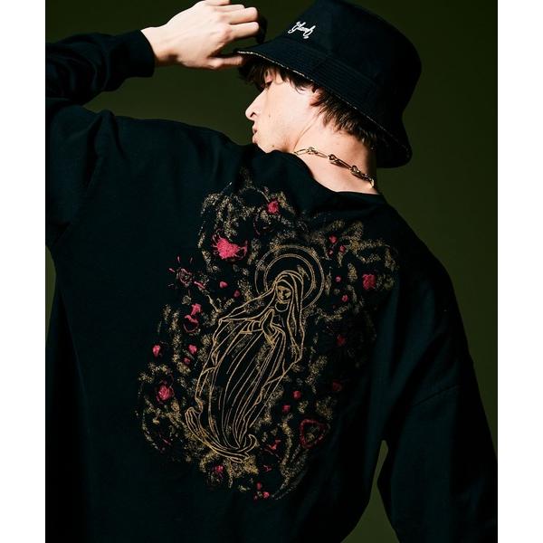 メンズ 「glamb」 長袖Tシャツ M ブラック