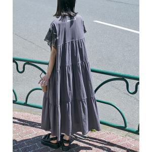 ワンピース 「forksy.」ラメフリルスリーブ...の商品画像