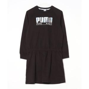 レディース 「PUMA」 長袖ワンピース 160 ブラック｜zozo