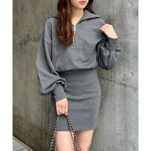 「INGNI」 長袖ワンピース M チャコールグレー WOMEN