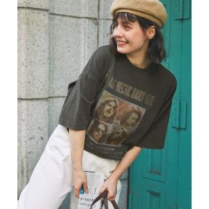 レディース tシャツ Tシャツ ヴィンテージライクピグメントビック半袖Tシャツ｜zozo