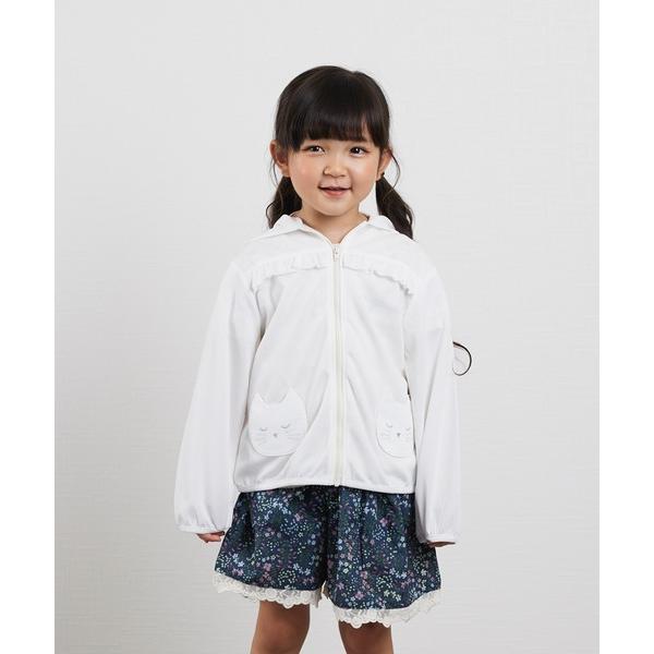パーカー  ねこUVポケットパーカー キッズ 子供服 女の子