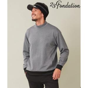 スウェット メンズ 「23Fondation/MEN」 ストレッチ裏フリース モックネックの商品画像