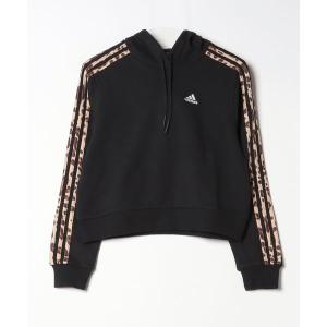 パーカー レディース アディダス adidas エッセンシャルズ スリーストライプス アニマルプリント リラックスパーカー｜zozo