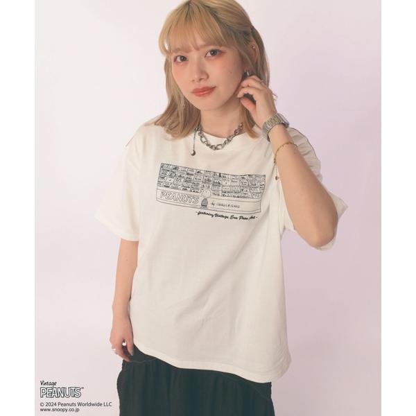 tシャツ Tシャツ レディース ＰＥＡＮＵＴＳ　ＲＥＣＯＲＤＳ　モチーフＴＥＥ/ユニセックス