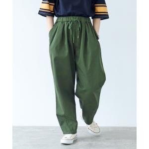 パンツ コットンツイル ボリュームパンツ レディース