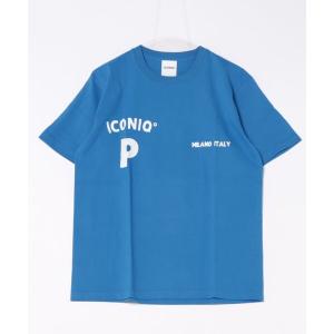 tシャツ Tシャツ メンズ 「ICONIQ」Ｐ プリント ショートスリーブ TEE