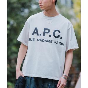 tシャツ Tシャツ メンズ 「再」「A.P.C. / アーペーセー」別注 オーバーサイズ ロゴプリント Tシャツ｜zozo