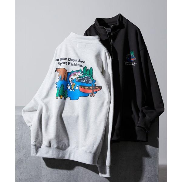 tシャツ Foxfire/フォックスファイヤー 別注 Foxfire プリントハーフジップ スウェッ...