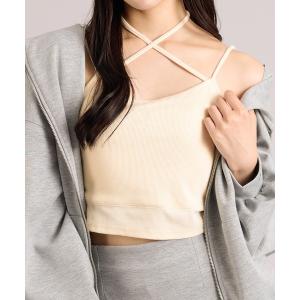 キャミソール カップ付きチョーカーキャミソールの商品画像