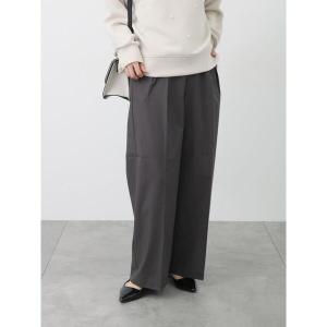 ワイドパンツ パンツ 「セットアップ可」タックワイドパンツ レディース