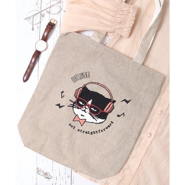 トートバッグ JUNESELECT 天ファスナー付きマツネコトートバッグ メンズ レディース