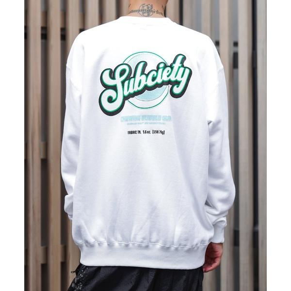 「Subciety」 スウェットカットソー SMALL ホワイト メンズ