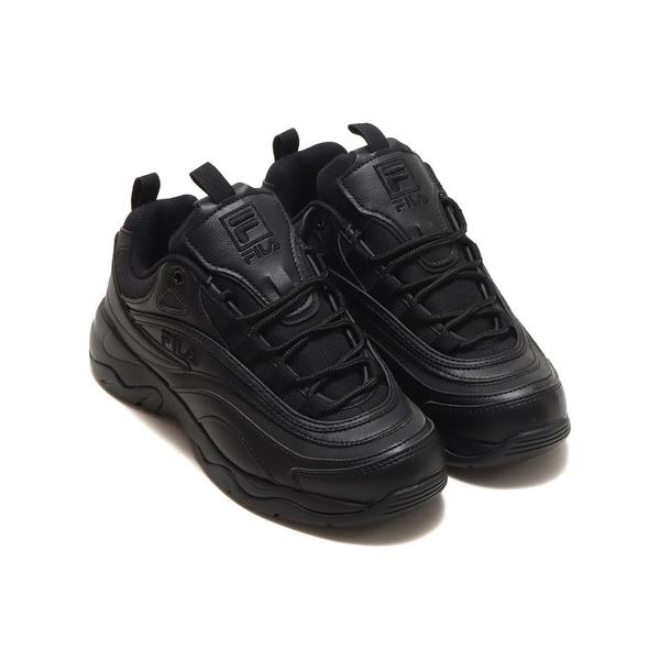 「FILA」 ローカットスニーカー 24.5cm ブラック メンズ