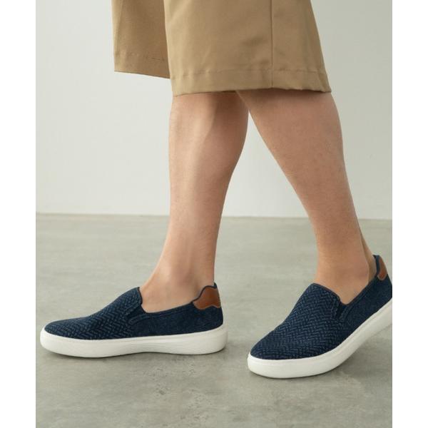 スリッポン ACTIVE BIZ アクティブビズ メンズ 超軽量ニットカジュアルシューズ「滑りにくい...