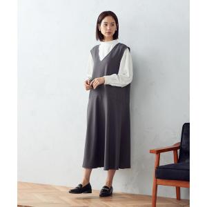 「COMME CA ISM」 サロペットスカート MEDIUM チャコール WOMEN