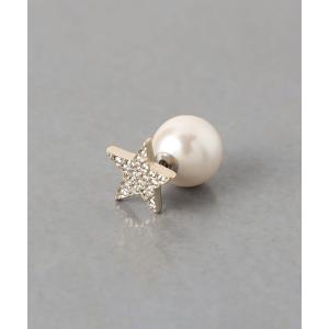 ピアス 「MAYU」BJ/STAR F/PRL 片耳 ピアス