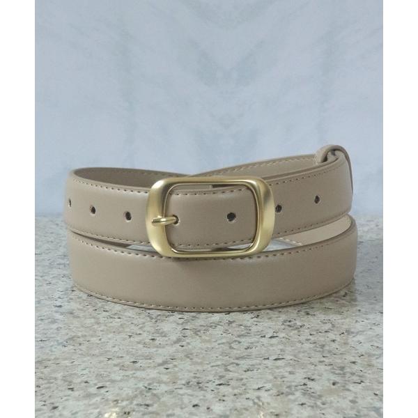 ベルト 「牛革」ゴールドフレームバックル太幅レザーベルト レディース メンズ