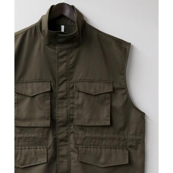 ベスト ジレ TCツイルミリタリーベスト「IR」 オーバーサイズ メンズ レディース レディース メ...