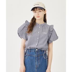 シャツ ブラウス レディース STRIPE BALLOON SLEEVE BLOUSEの商品画像