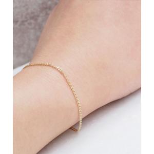 ブレスレット K10　シンプルチェーンコレクション　ブレスレット　10 レディース