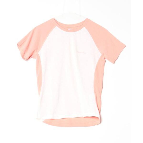 「mont-bell」 刺繍半袖Tシャツ M ピンク レディース