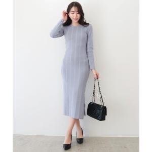 ワンピース ケーブルニットワンピース