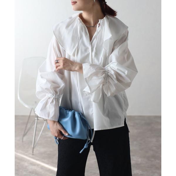 ブラウス シャツ フリルブラウス レディース