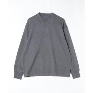 ポロシャツ メンズ crepuscule L/S Knit Polo (2401-021)