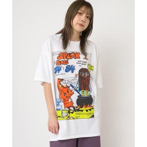 レディース tシャツ Tシャツ M2258 コンフューズキャラプリントビッグＴ｜zozo