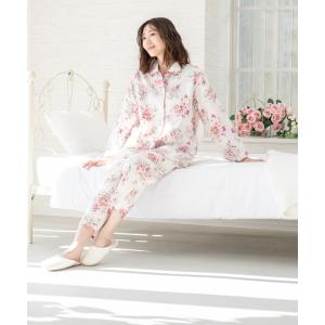 パジャマ ルームウェア 「mila schon」サテンプリント　パジャマ レディース