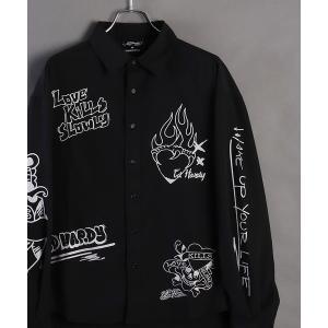 メンズ シャツ ブラウス EdHardy 長袖 プリントシャツ｜zozo