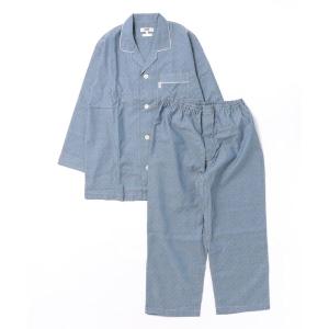 ルームウェア パジャマ メンズ 「DAKS」ピケドットドビー　8分袖・8分丈パンツ　パジャマ
