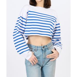 tシャツ Tシャツ レディース WOMEN「ORCIVAL for BIOTOP」basque shirt cropped｜zozo