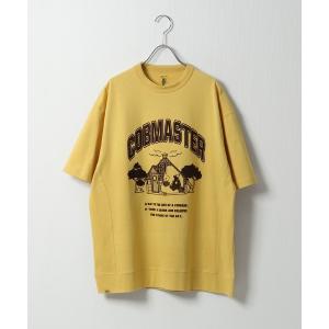 メンズ tシャツ Tシャツ 「COBMASTER」フロントロゴビッグスウェットTシャツ「ダートプロダクト＆吸水加工 」｜zozo