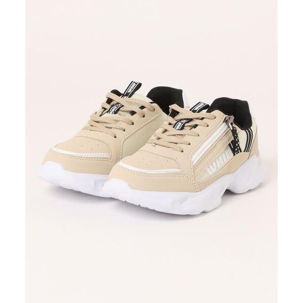 スニーカー 「WHIP CREAM」ホイップクリーム　ダッドシューズ調レースアップスニーカー　FKR...